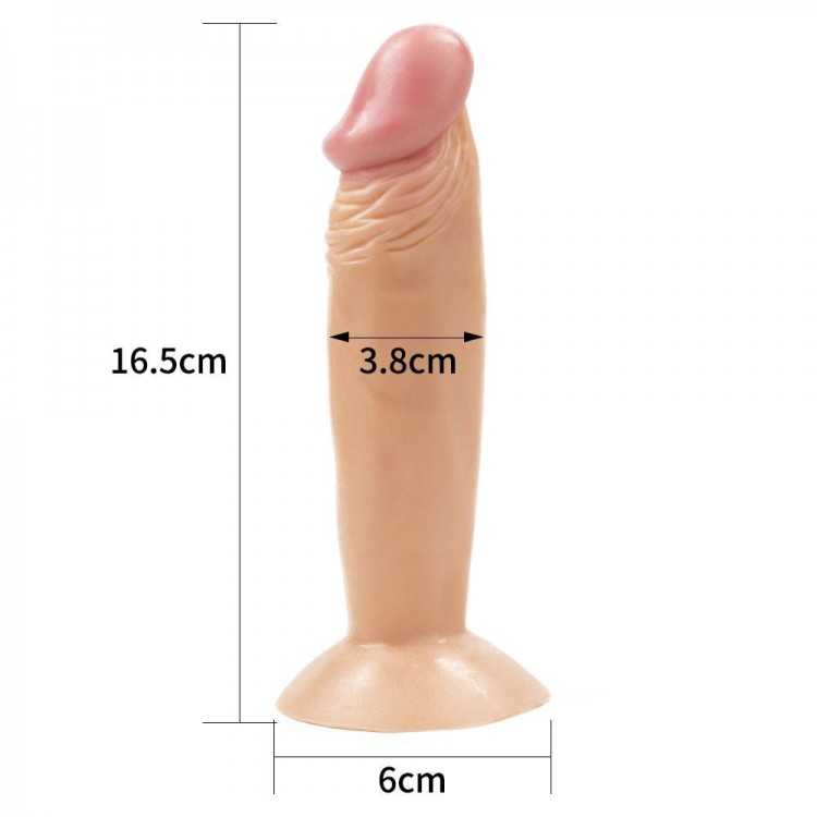 Телесный фаллоимитатор-реалистик 6" Enduro Blaster Realistic Dong - 16,5 см.