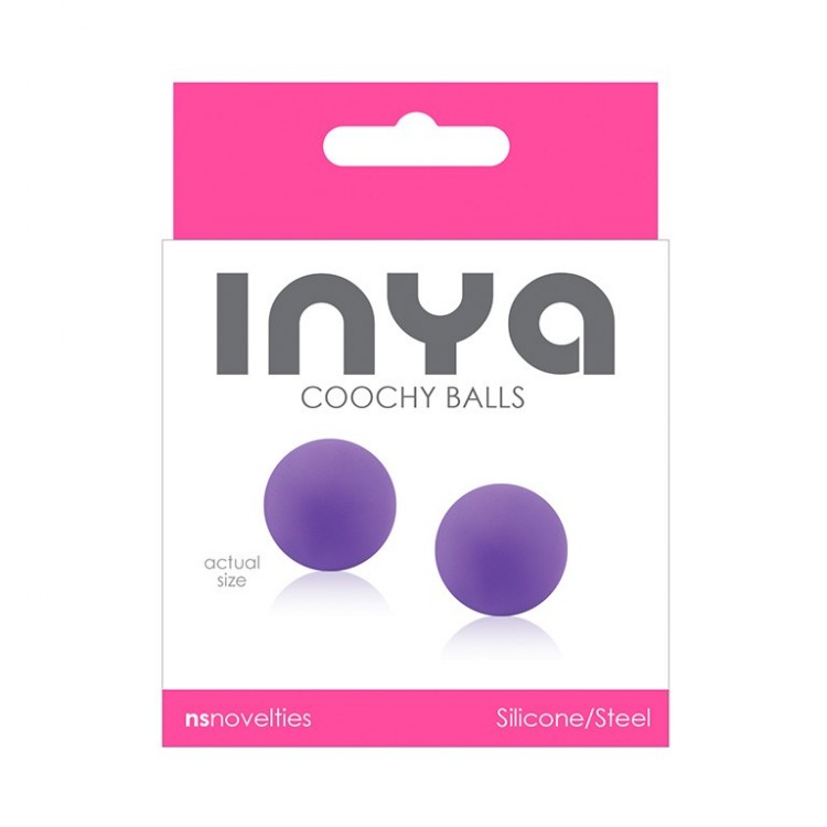 Фиолетовые вагинальные шарики без сцепки INYA Coochy Balls Purple