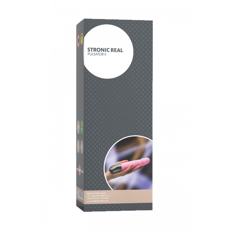 Розовый пульсатор Stronic Real - 20 см.