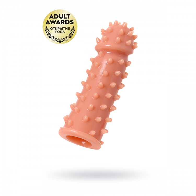 Насадка на фаллос с шипами и бугорками Extreme Sleeve 003 S-size - 12,7 см.