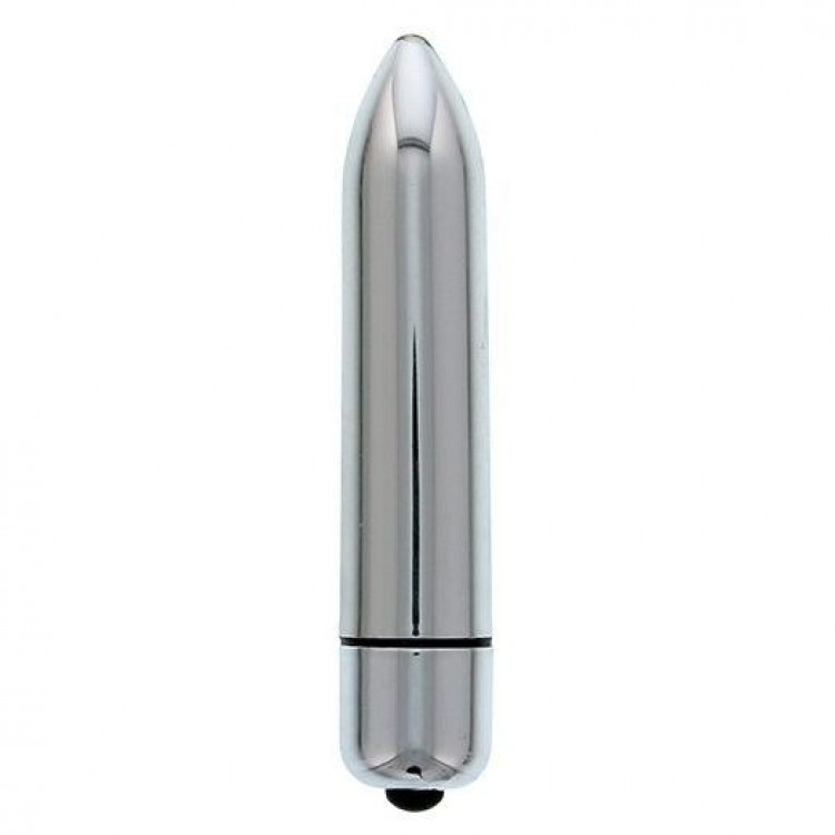 Серебристый мини-вибратор CLIMAX BULLET - 8,5 см.