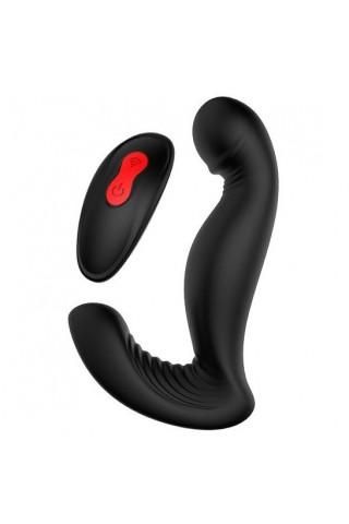 Черный вибромассажер простаты SWIRLING P-PLEASER