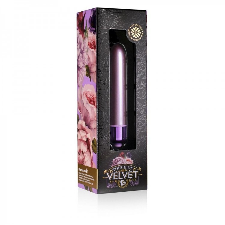 Сиреневый мини-вибратор Touch of Velvet - 10,3 см. Сиреневый мини-вибратор Touch of Velvet - 10,3 см.