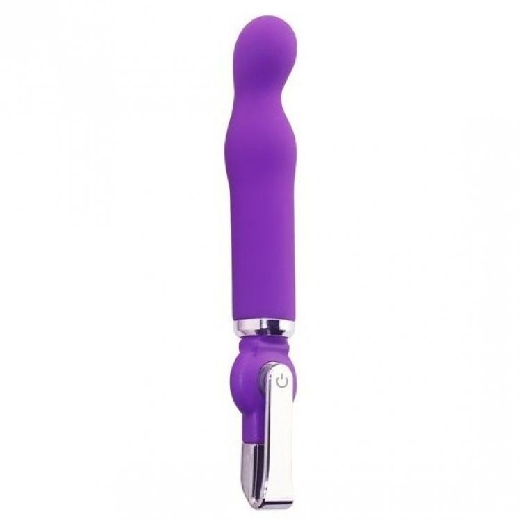 Фиолетовый вибратор ALICE 20-Function G-Spot Vibe - 18 см.