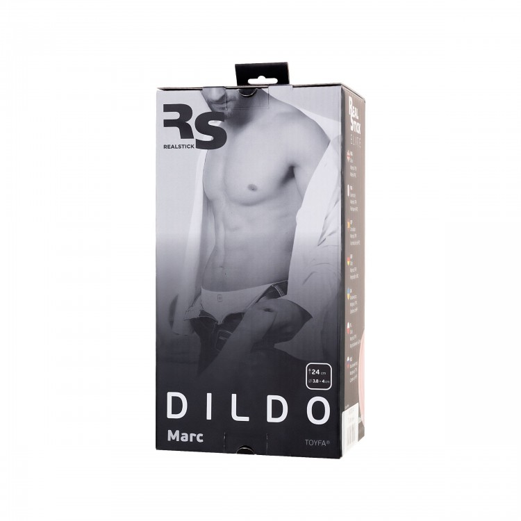 Телесный фаллоимитатор RealStick Elite DILDO Marc - 24 см.