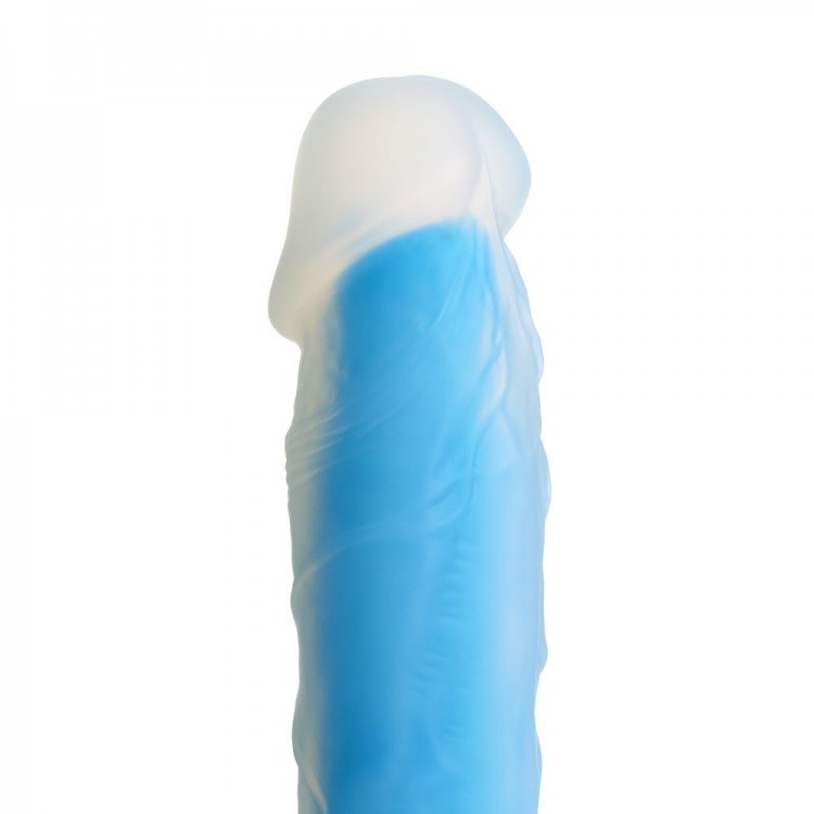 Голубой фаллоимитатор-реалистик So Divine Blue Mamba Dildo - 19 см.