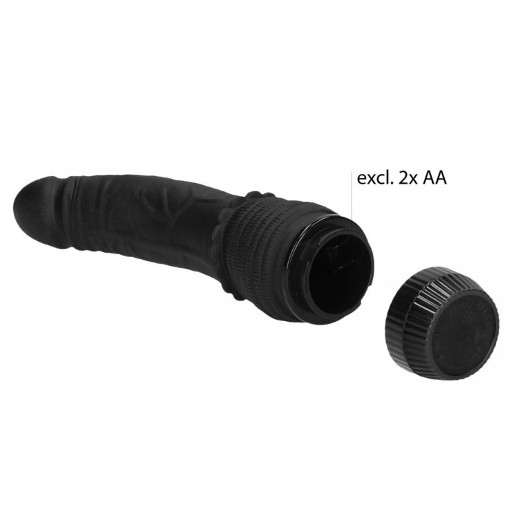 Черный вибромассажер Multispeed G-Spot Vibrator - 19 см.