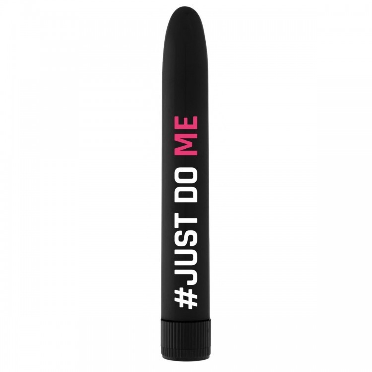 Черный гладкий вибромассажер Feelgood Vibe #Just do me - 17,2 см.