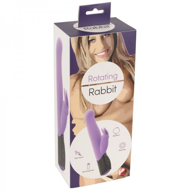 Сиреневый ротатор-кролик Rotating Rabbit - 26,2 см.