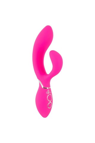 Ярко-розовый вибратор-кролик Bendable Rabbit Vibrator - 19,8 см.