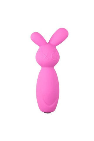 Розовый мини-вибратор Mini Bunny Vibe - 8 см.