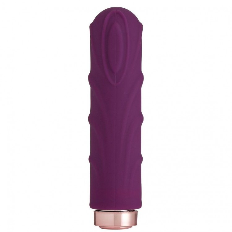 Фиолетовая вибропуля Love Sexy Silky Touch Vibrator - 9,4 см.