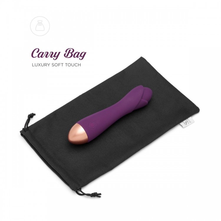 Фиолетовый вибратор Ooh La La Flower Vibrator - 18 см.