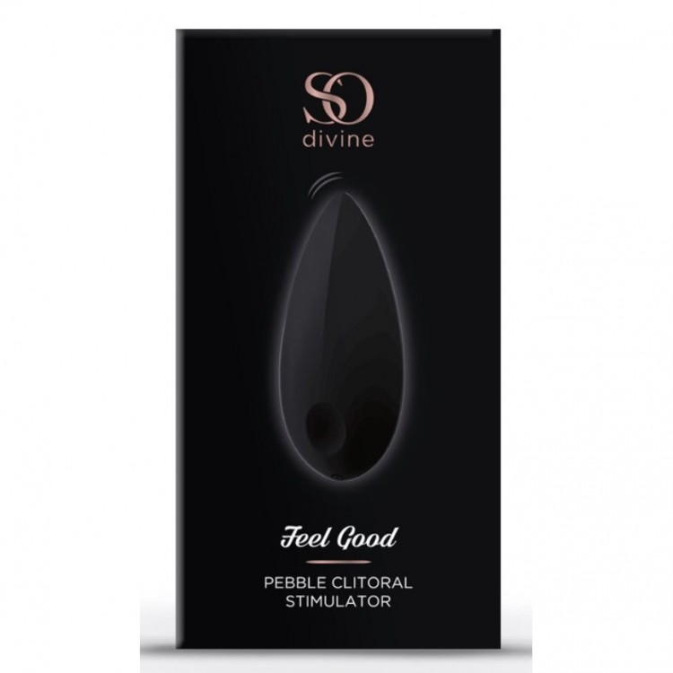 Черный вибромассажер Feel Good Pebble Vibrator