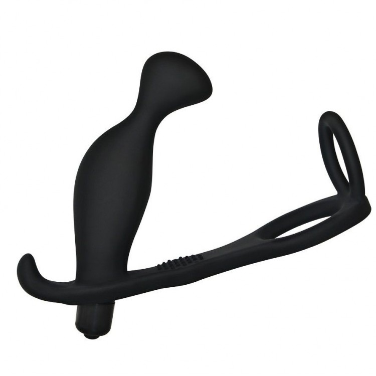 Черный вибромассажер простаты Ass Rasca Prostate