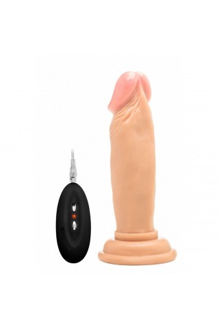 Телесный вибратор-реалистик Vibrating Realistic Cock 6 - 15 см.