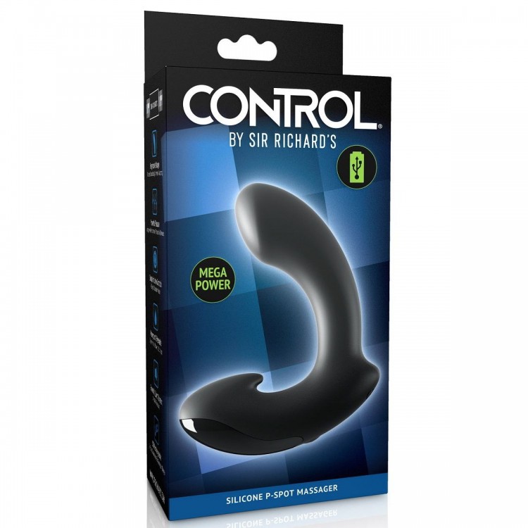Черный вибромассажер простаты Ultimate Silicone P-Spot Massager Черный вибромассажер простаты Ultimate Silicone P-Spot Massager