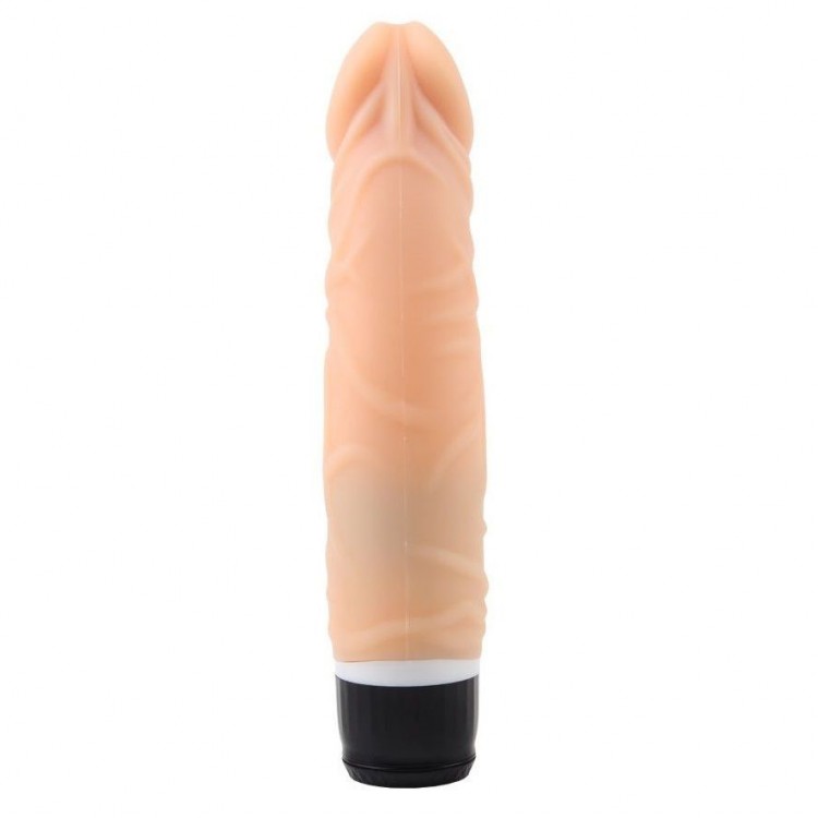 Телесный вибратор-реалистик Thick Realistic Dildo - 19,5 см.