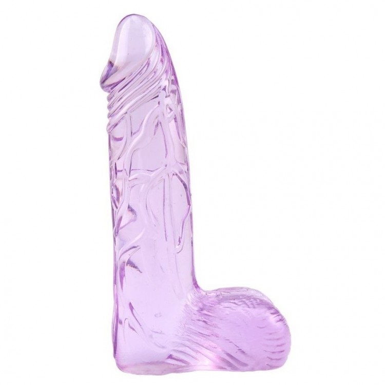 Фиолетовый фаллоимитатор Ding Dong 6" - 15,2 см.