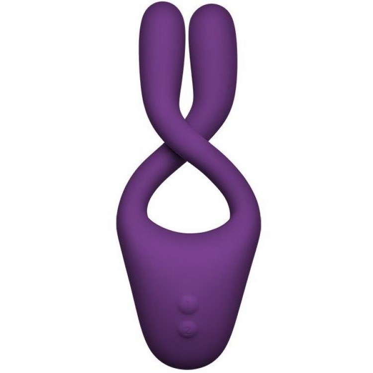 Фиолетовый вибростимулятор Bendable Multi Erogenous Zone Massager with Remote