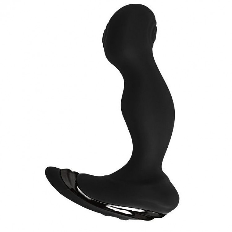 Черный стимулятор простаты Buttock Striker - 15,2 см.