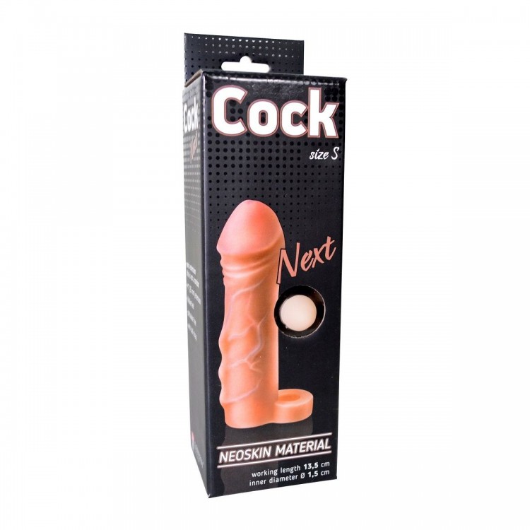 Фаллоудлинитель с кольцом COCK size S - 13,5 см.