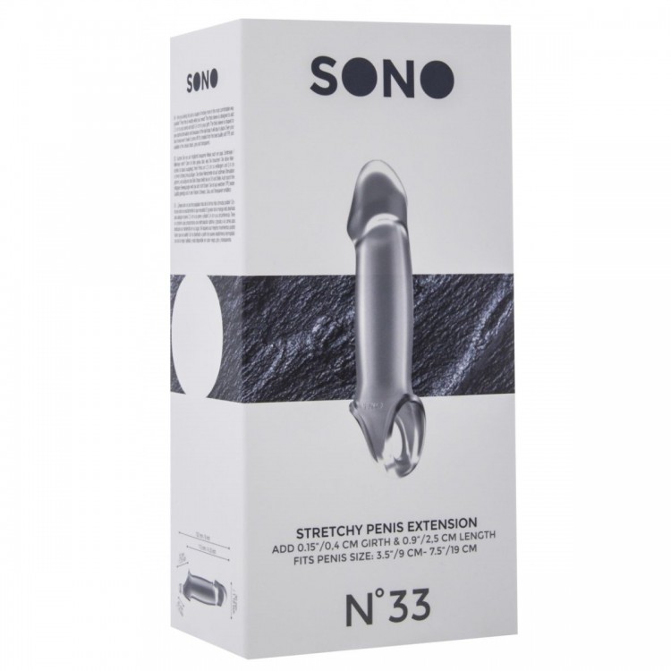 Прозрачная насадка с подхватом Stretchy Penis Extension No.33