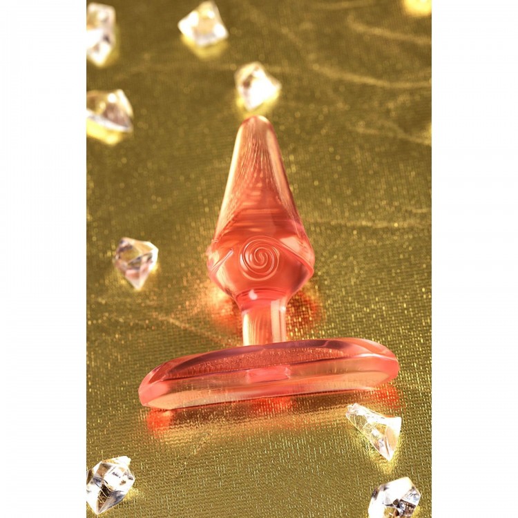 Красная анальная втулка с ограничителем - 6,5 см. Красная анальная втулка с ограничителем - 6,5 см.