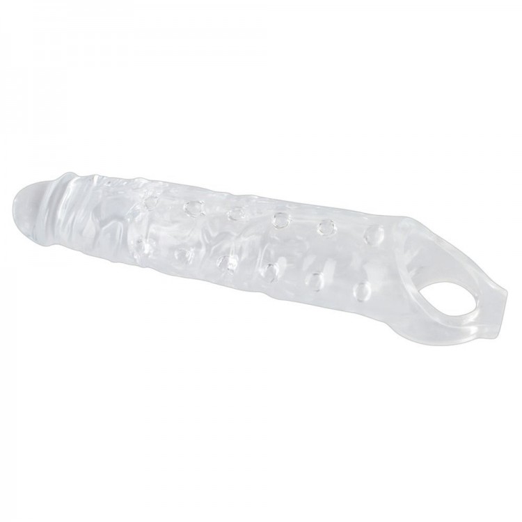 Прозрачная закрытая насадка Crystal Skin Penis Sleeve - 27,8 см.