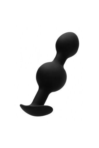 Черная анальная пробка N 90 Self Penetrating Butt Plug - 10,4 см.