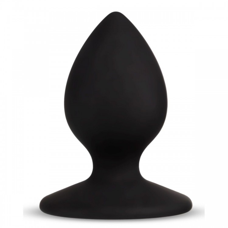 Черная анальная пробка Slut Plug - 6,3 см.