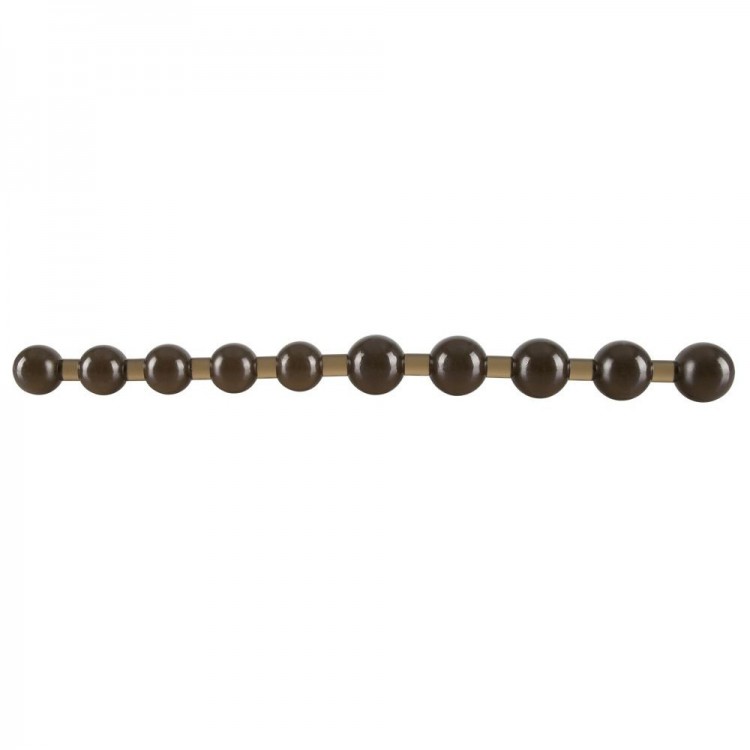 Чёрные анальные бусы Anal Pearls Black - 27,5 см.