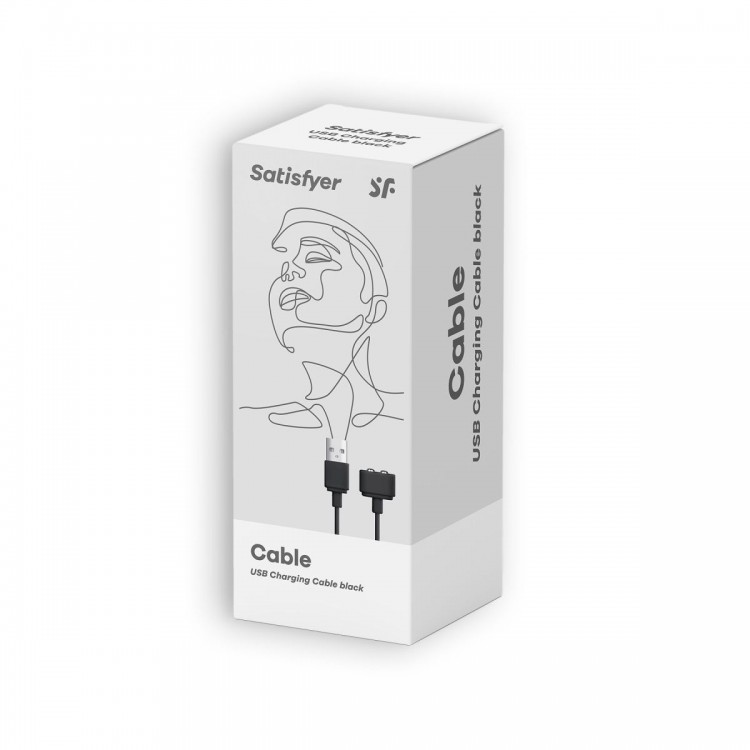 Черный магнитный кабель для зарядки Saisfyer USB Charging Cable