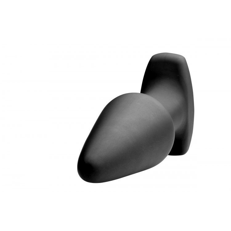 Черная анальная пробка Model R Smooth Rimming Plug with Remote - 14,2 см.