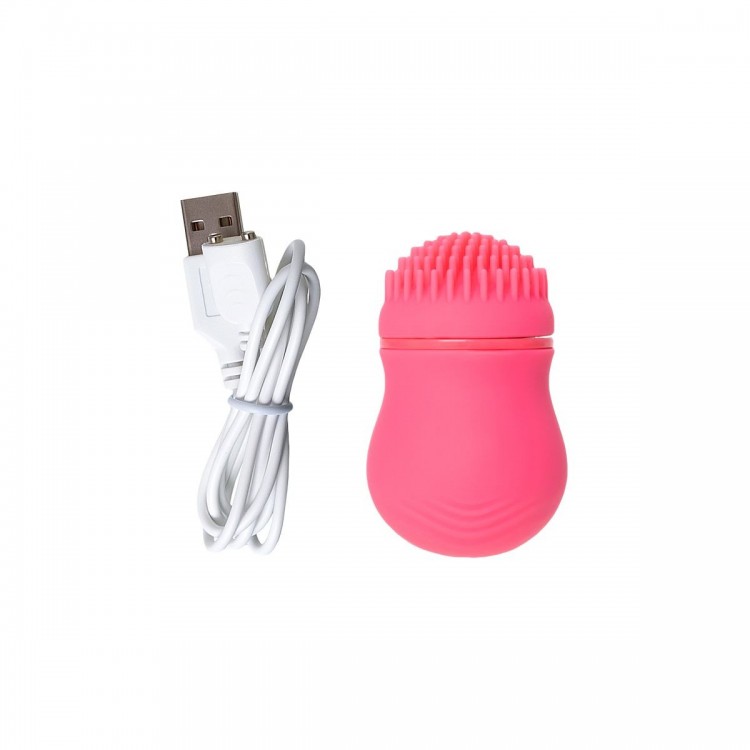 Розовый стимулятор клитора PPP CURU-CURU BRUSH ROTER