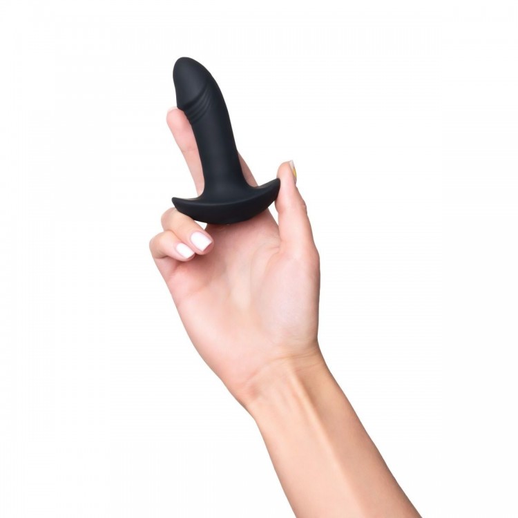 Черный вибростимулятор простаты PPP Enkakuzeccho DEEP ANAL VIBE - 10,2 см.