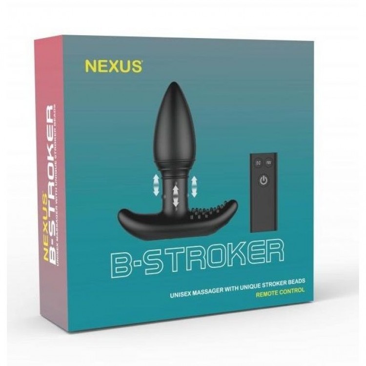 Черная анальная вибропробка Nexus B-Stroker - 13 см.