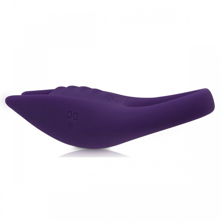 Фиолетовое эрекционное виброкольцо Rianne S Pussy & The Knight