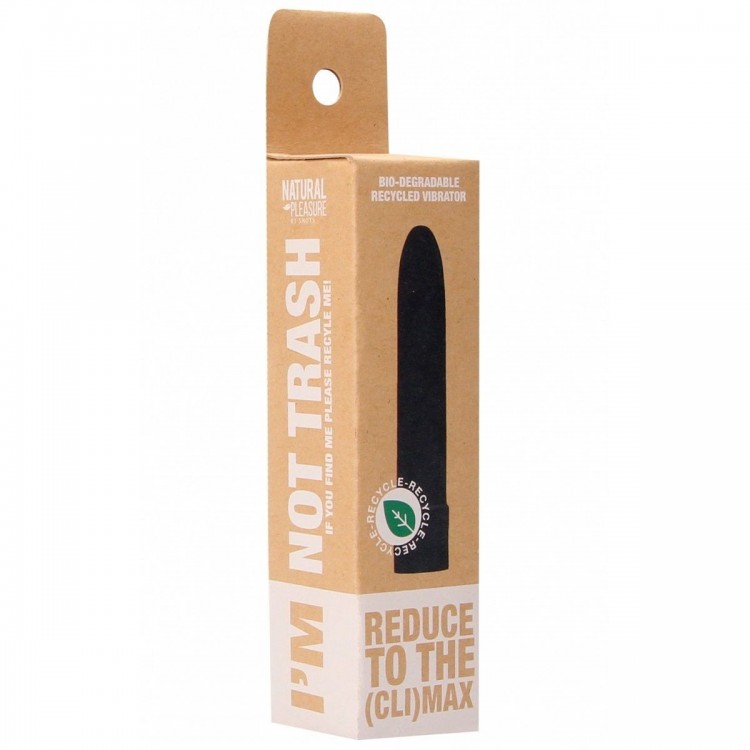 Черный вибратор 5.5" Vibrator Biodegradable - 14 см.