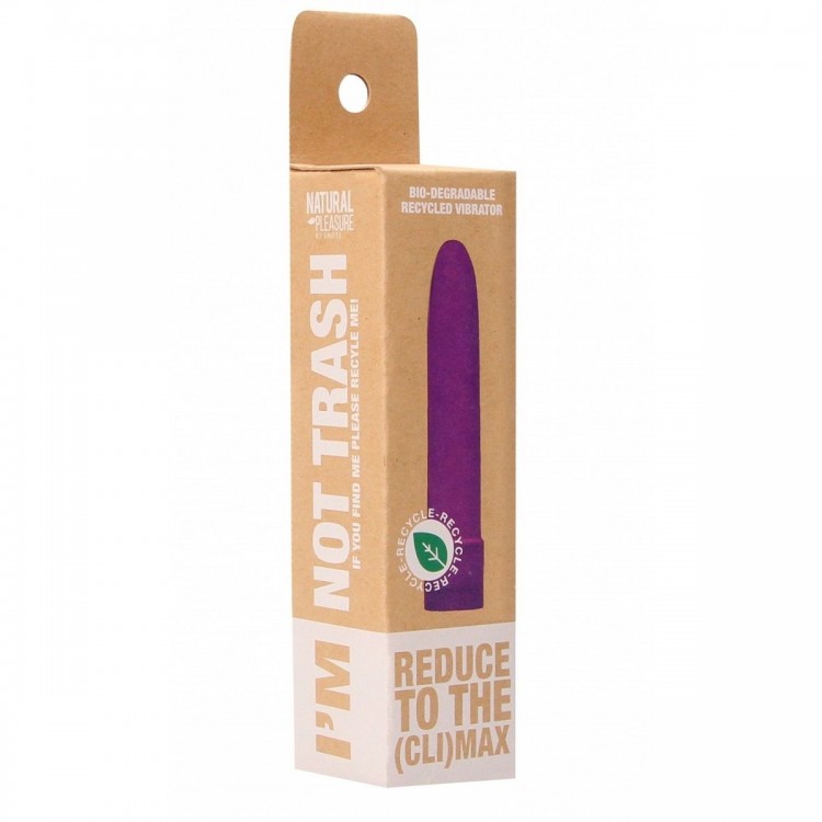 Фиолетовый вибратор 5.5 Vibrator Biodegradable - 14 см.