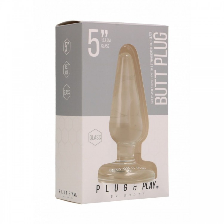 Стеклянная анальная пробка Butt Plug Basic 5 Inch - 12,7 см. Стеклянная анальная пробка Butt Plug Basic 5 Inch - 12,7 см.