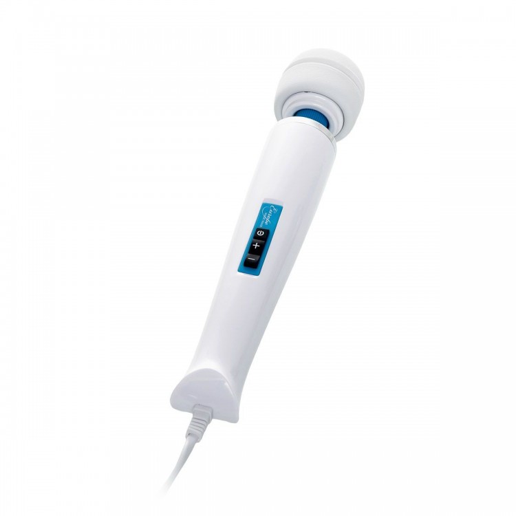 Белый вибромассажёр Magic Wand Europe - 31,5 см.
