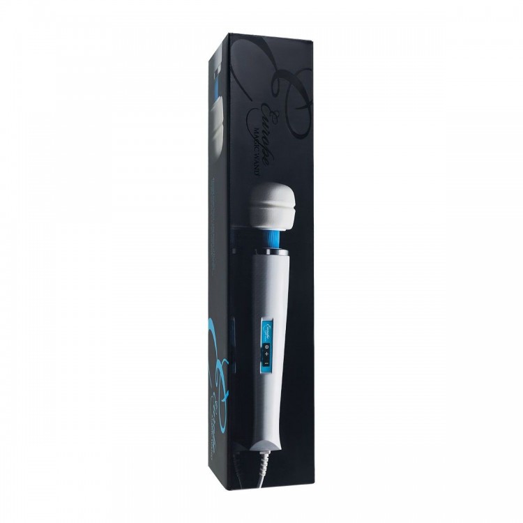 Белый вибромассажёр Magic Wand Europe - 31,5 см.