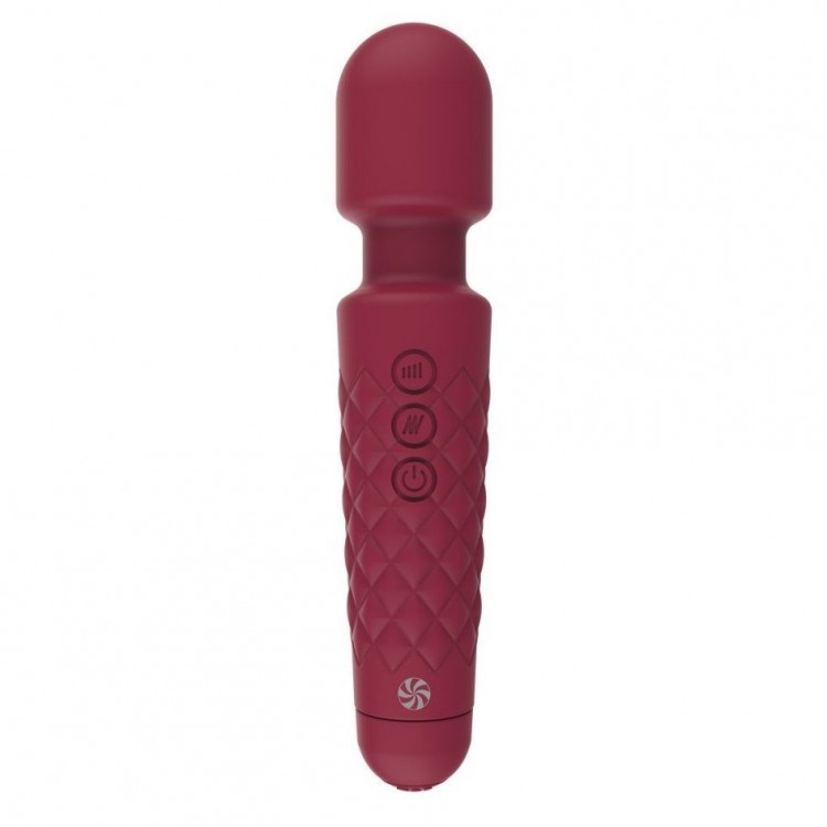 Красный вибромассажер Dashing Wand - 21 см.