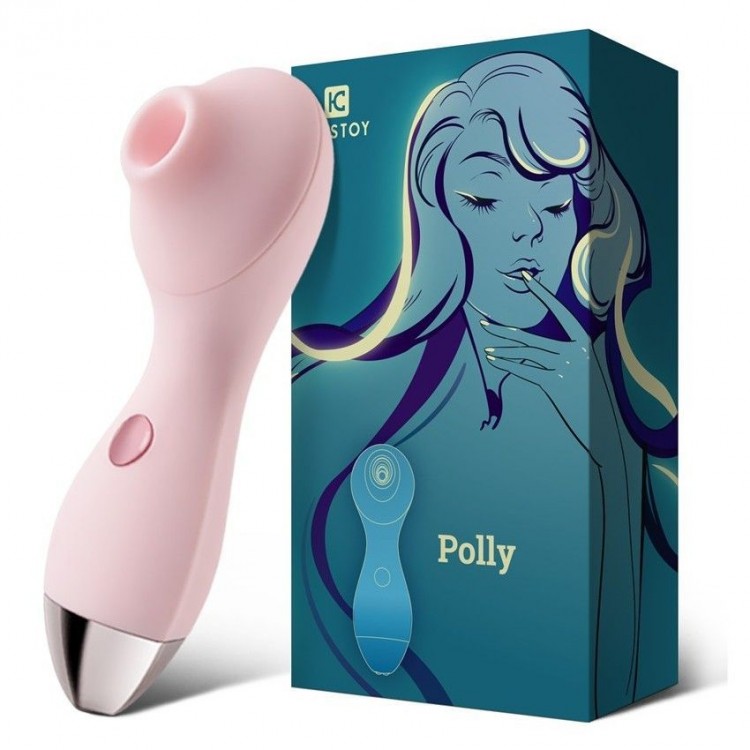 Нежно-розовый мембранный стимулятор клитора Polly - 13,3 см. Нежно-розовый мембранный стимулятор клитора Polly - 13,3 см.