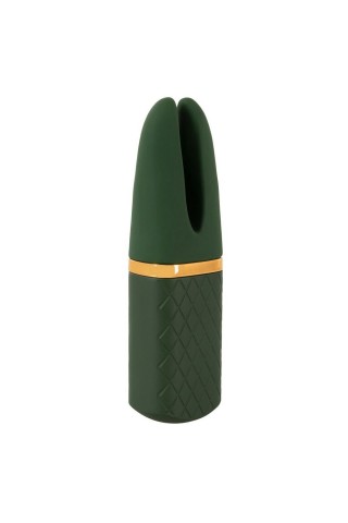 Зеленый вибратор Luxurious Split Tip Vibrator - 13,1 см.