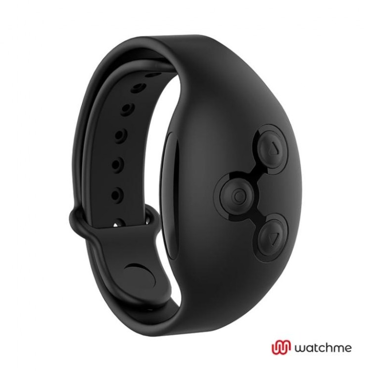 Розовое виброяйцо с черным пультом-часами Wearwatch Egg Wireless Watchme