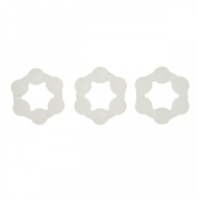 Набор из 3 средних одинаковых эрекционных колец Love Rings With Balls