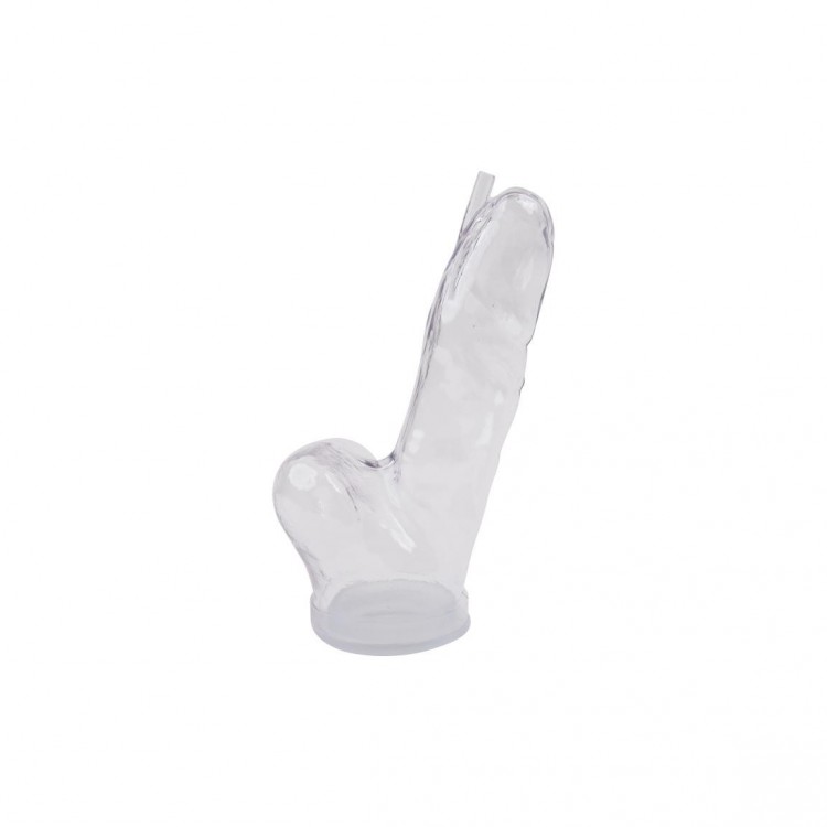 Реалистичная вакуумная помпа с насосом-поршнем Realistic Penis Pump Professional