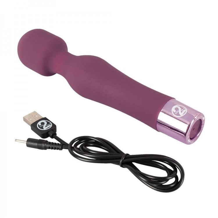 Фиолетовый жезловый вибратор Wand Vibe - 18,4 см. Фиолетовый жезловый вибратор Wand Vibe - 18,4 см.